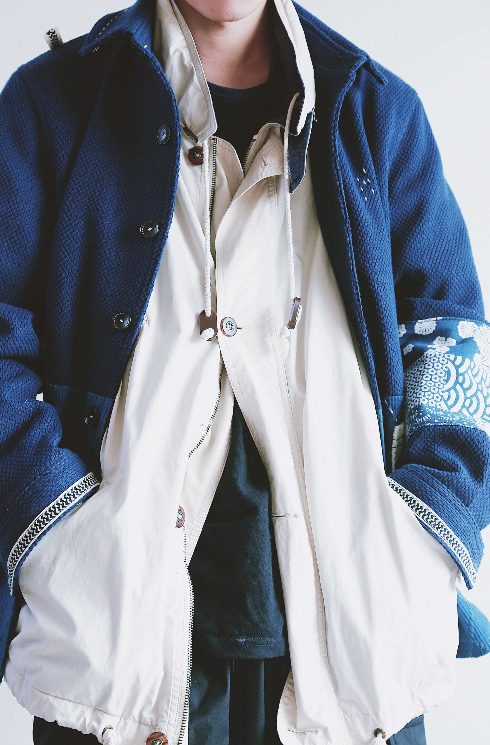 Indigo Kendo Material Coat