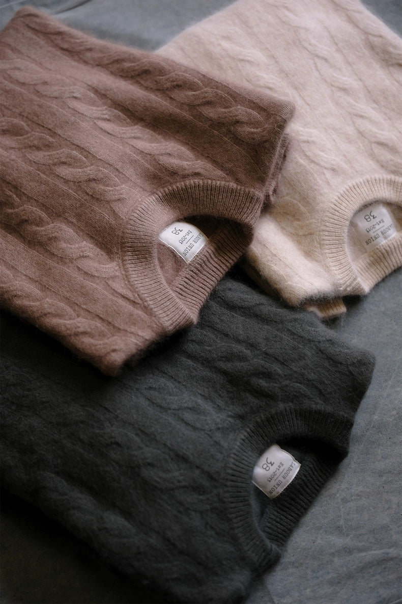 Brushed Merino Cable Knit