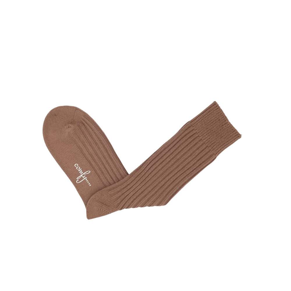 alfred hand knitted socks toffee color Comfysocks