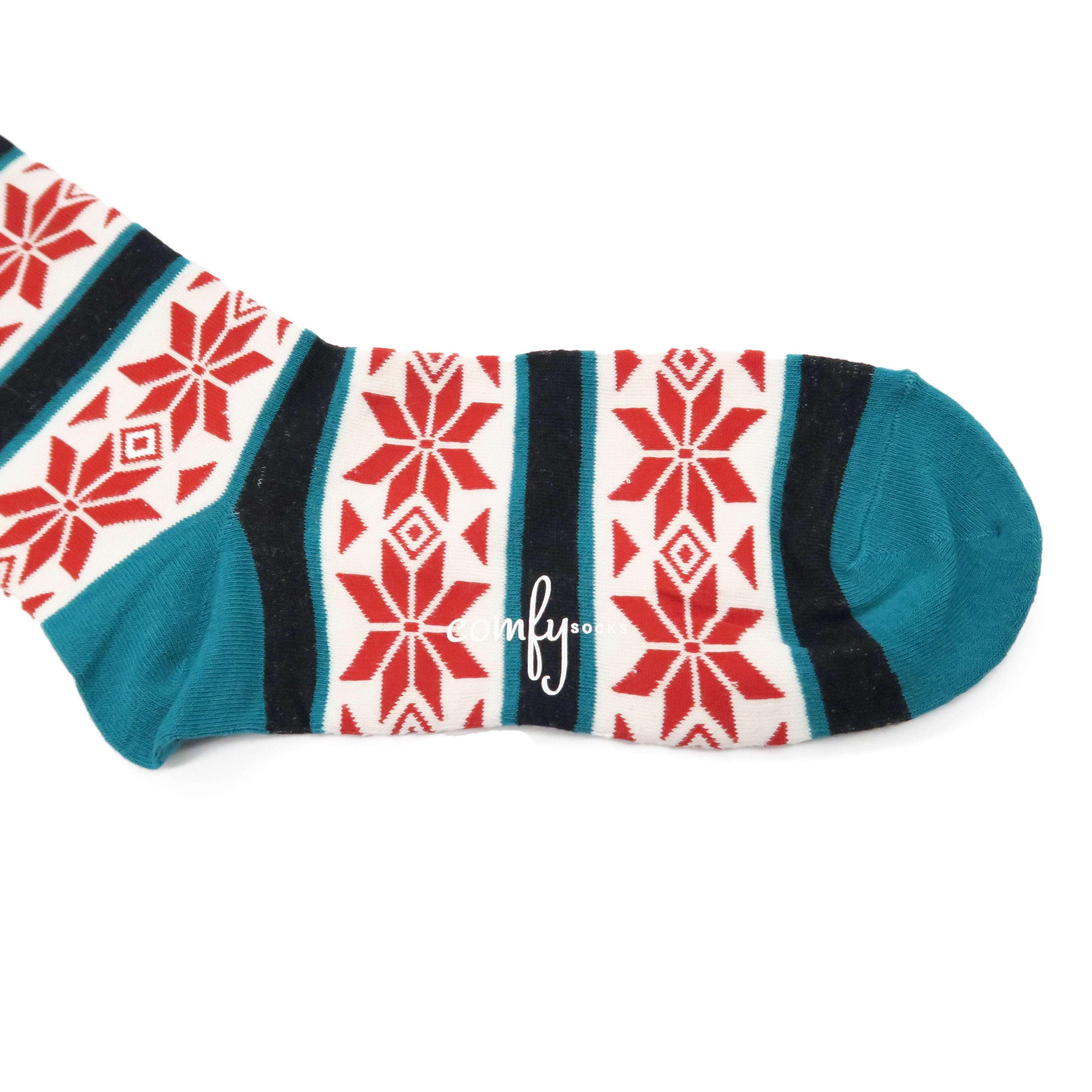 Poinsettia Christmas sock