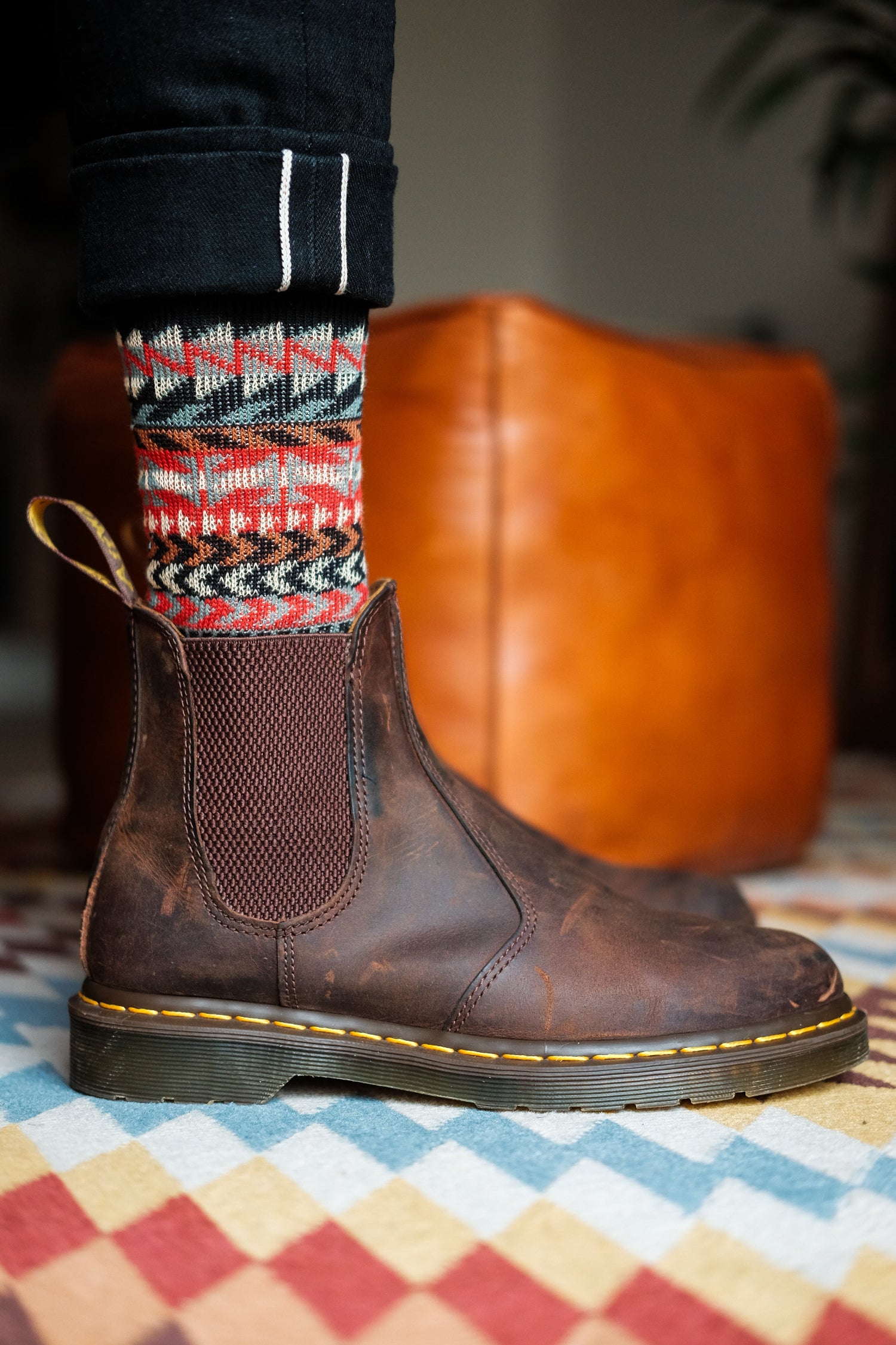 ROKU black socks with dr martens comfysocks