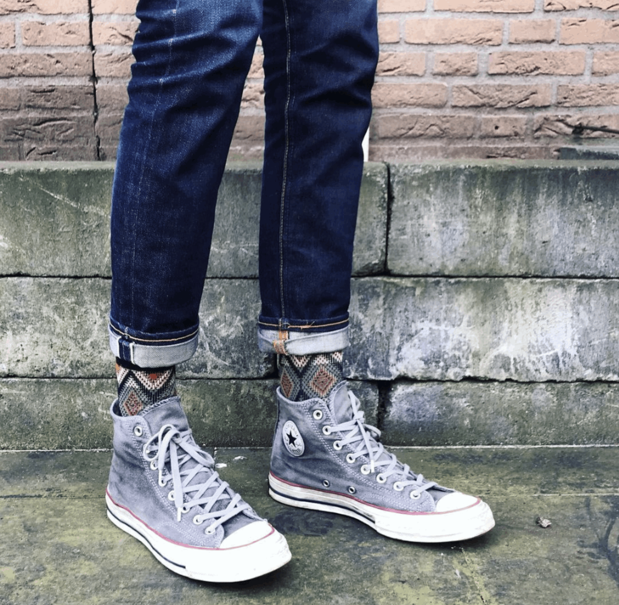 Mosaic socks - Black
