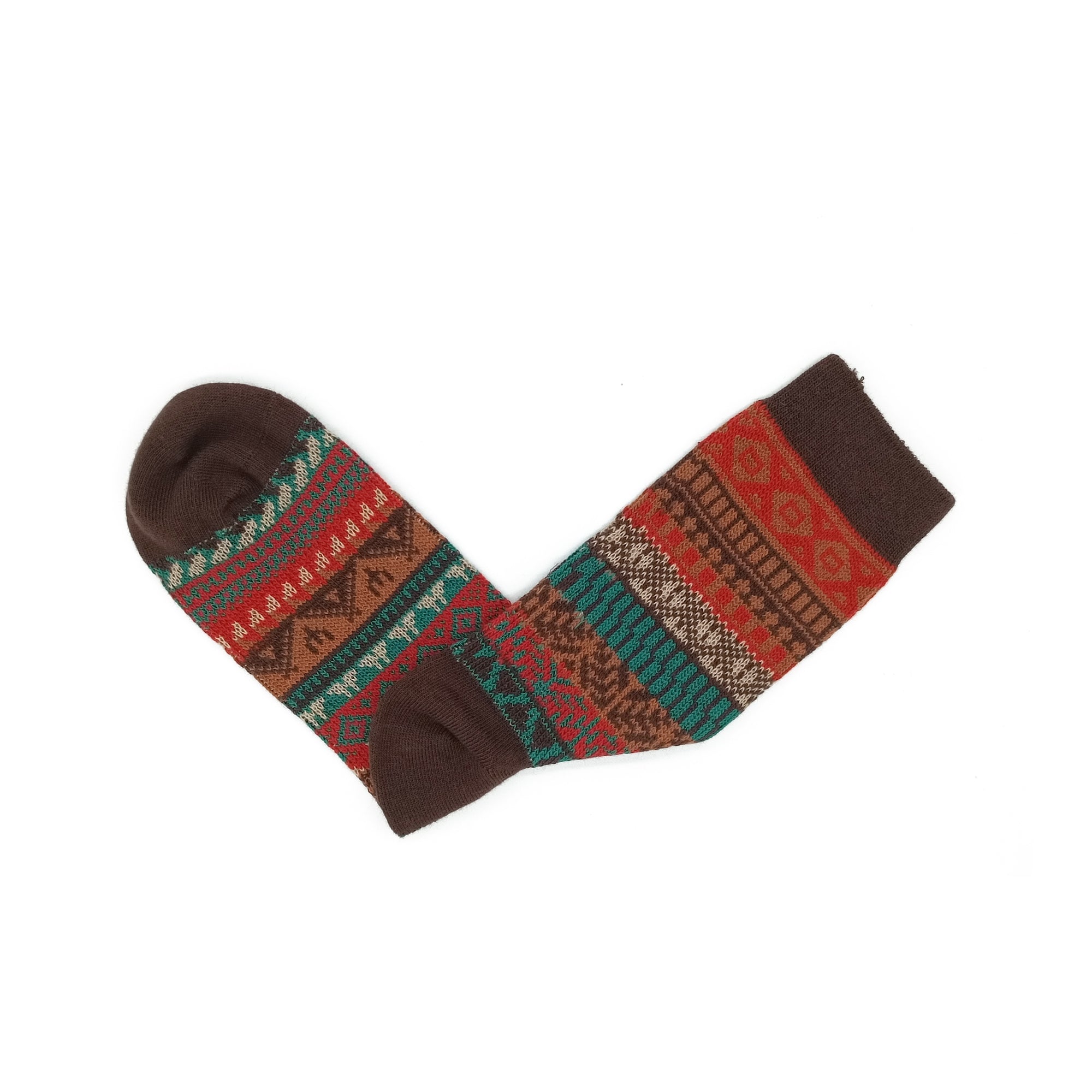 accra brown tribal socks Comfysocks