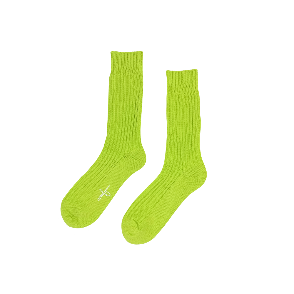 alfred-kniited-socks-neon-green