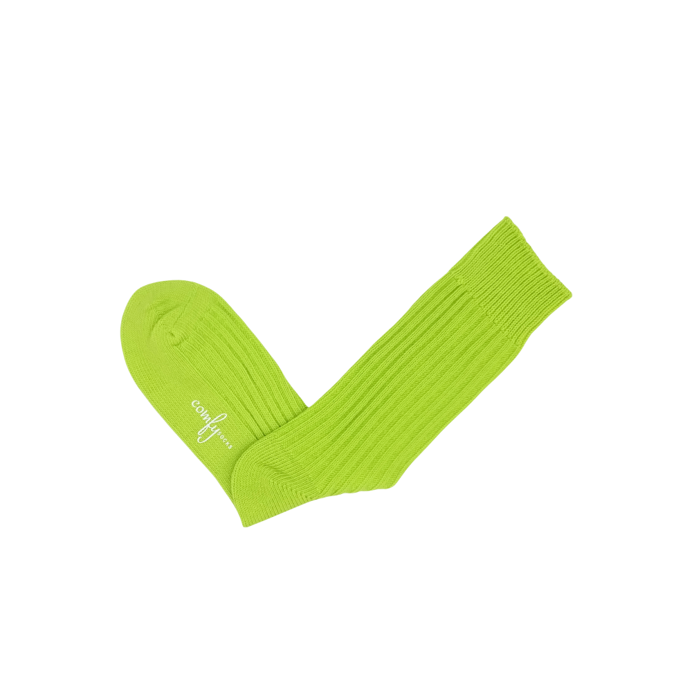 alfred-kniited-socks-neon-green