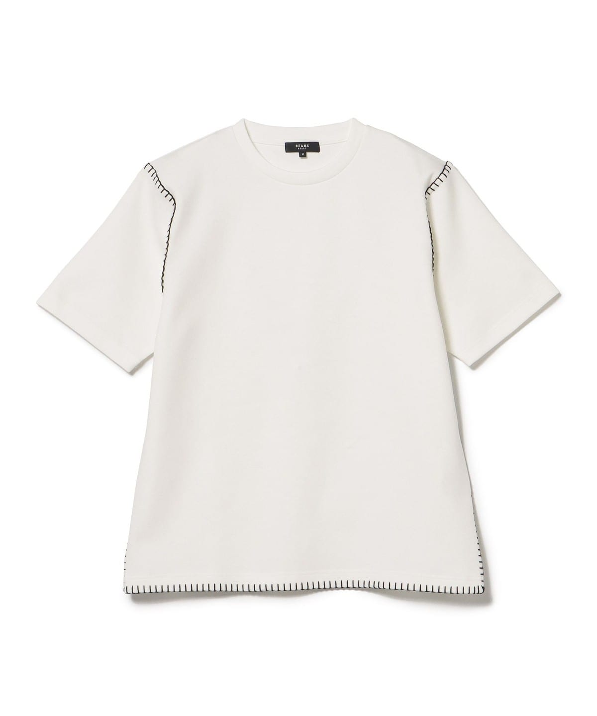 BEAMS HEART Hand-Stitched Blanket Seam Tee | Subtle but standout Shirt