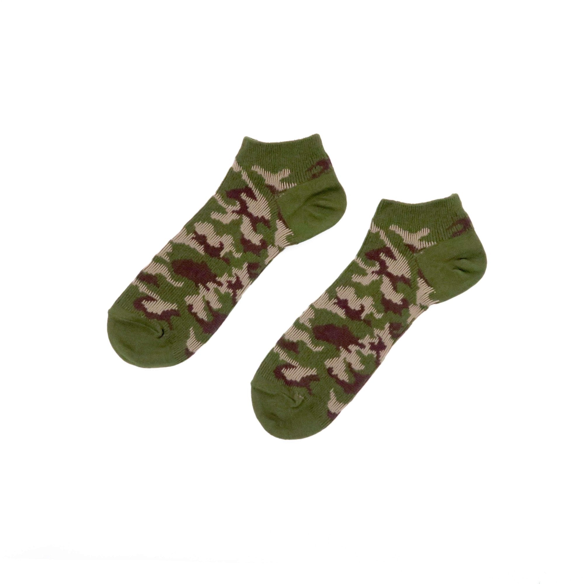 camo green ankle low socks Comfysocks