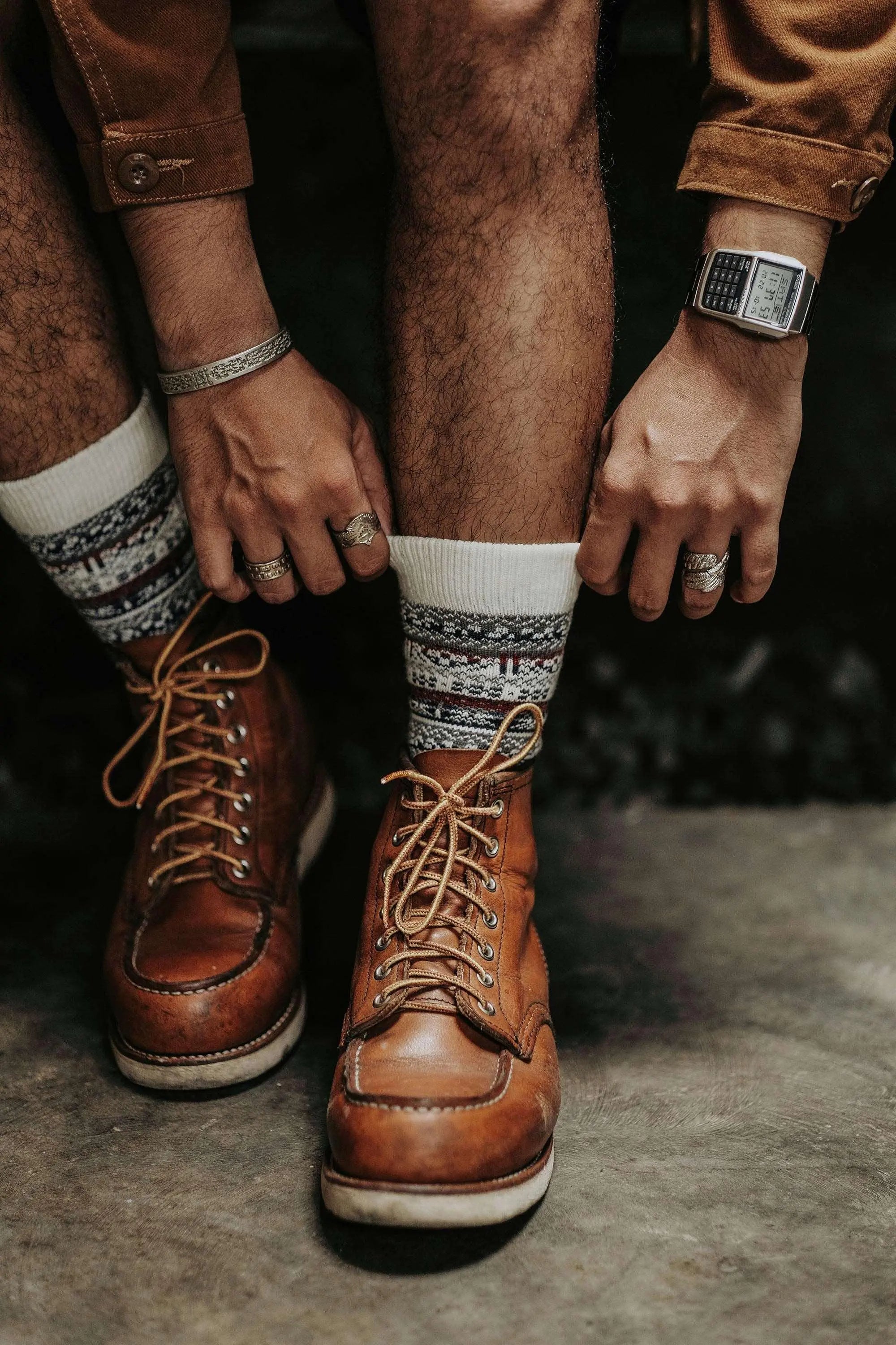 Helsinki Socks with Red wing boots Comfysocks