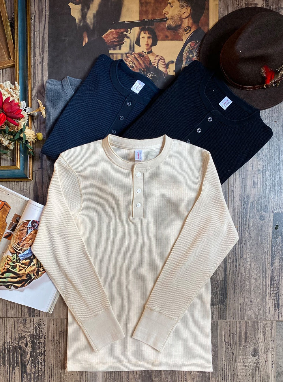 henly shirt beige comfysocks