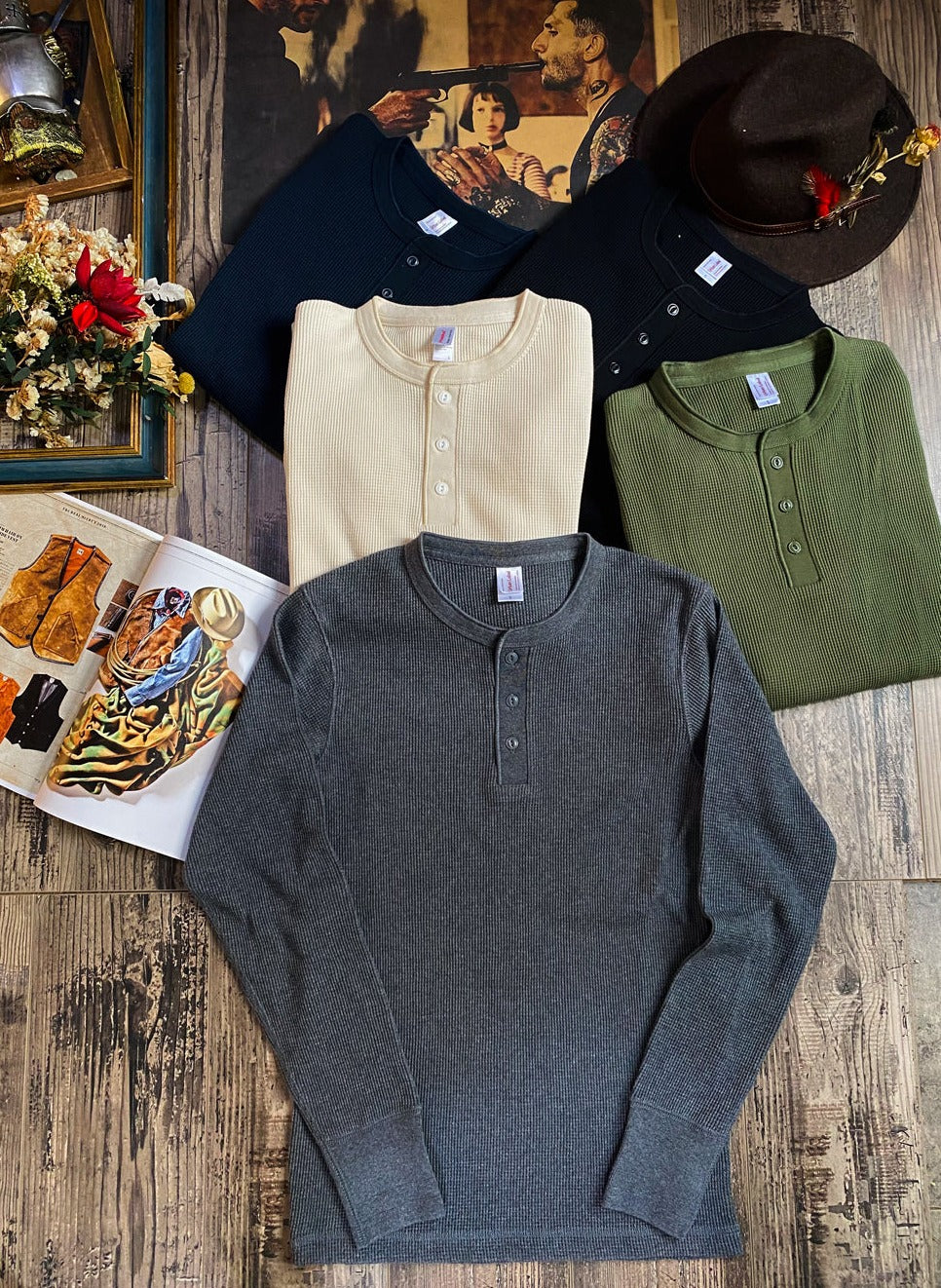 henly shirt collar grey comfysocks