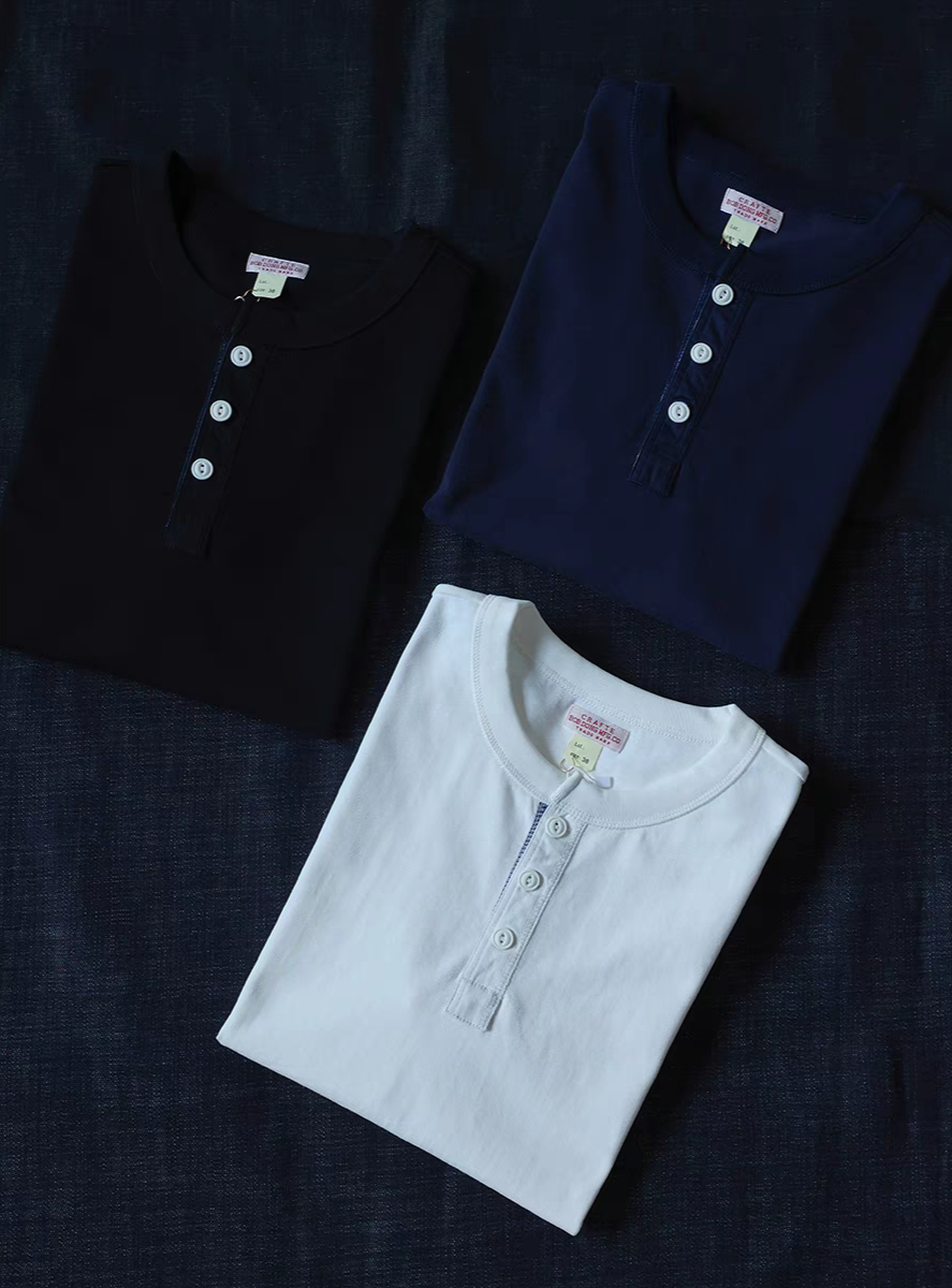 henly short sleeve cotton shirt 3 colors