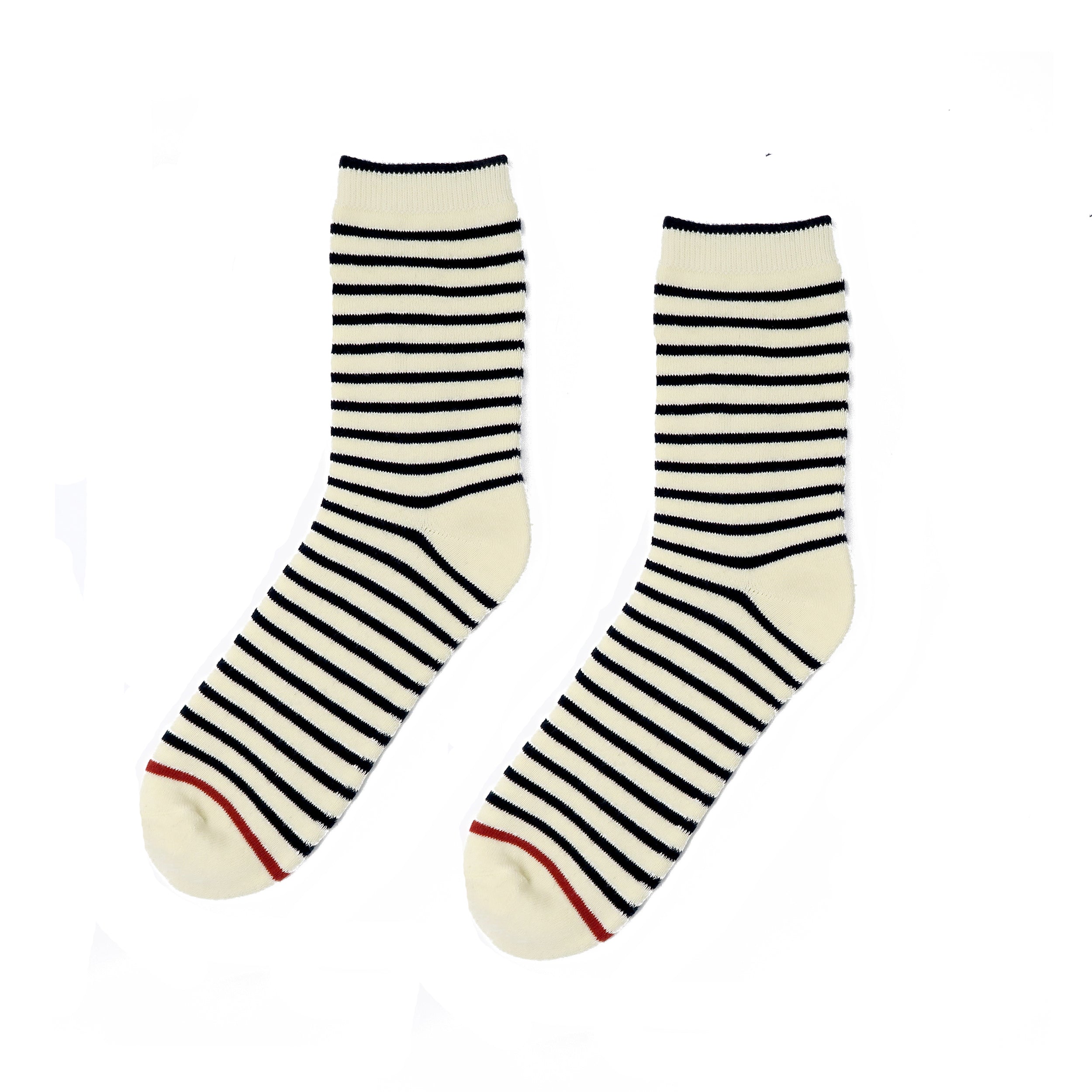 japanese thick socks white and black thick