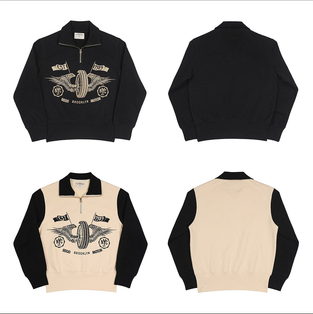 Rio Motorcycle Half-Zip Sweatshirt