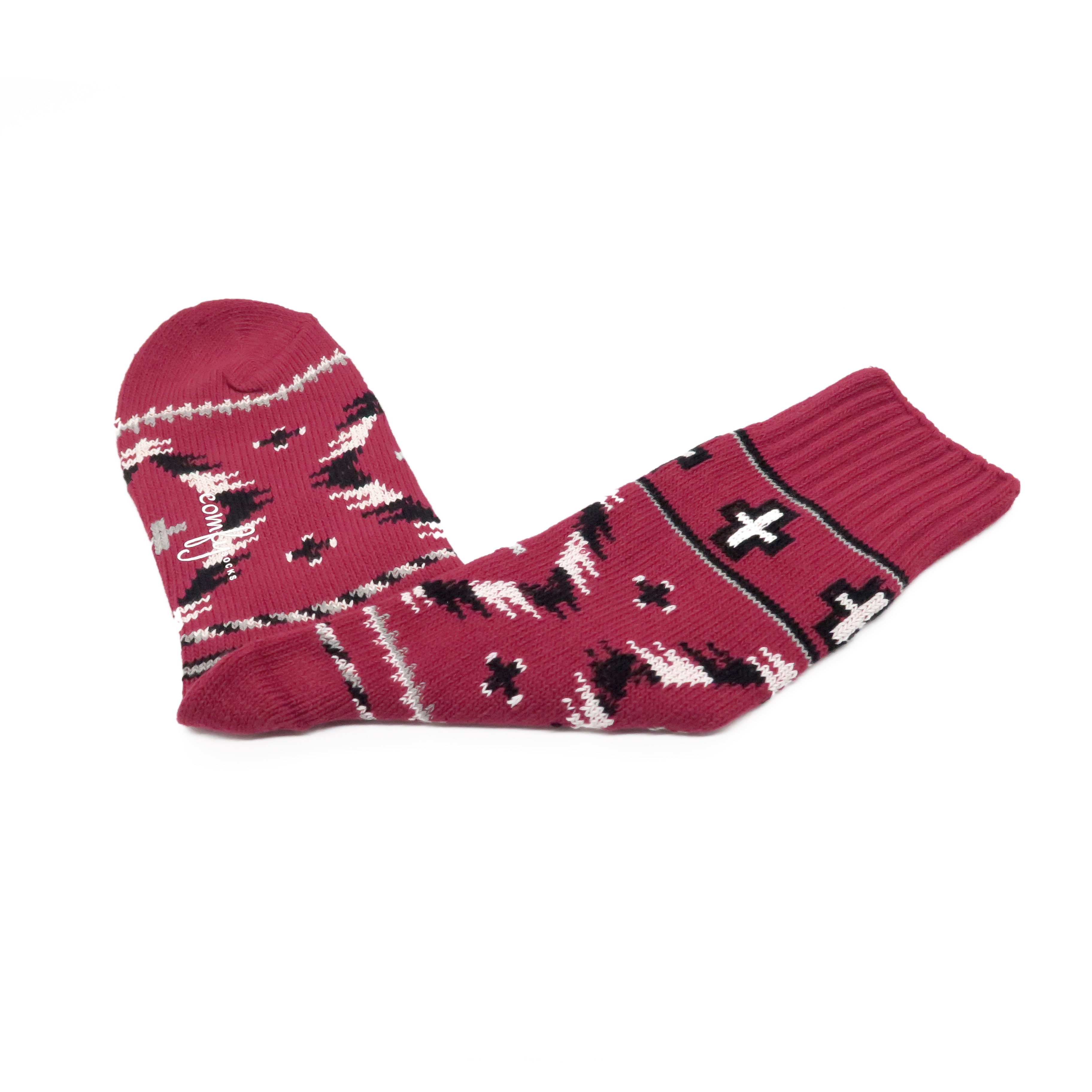 Oscura Sock - Red Comfysocks