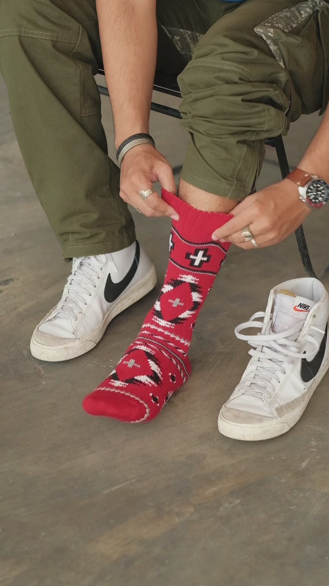 Oscura Sock - Red