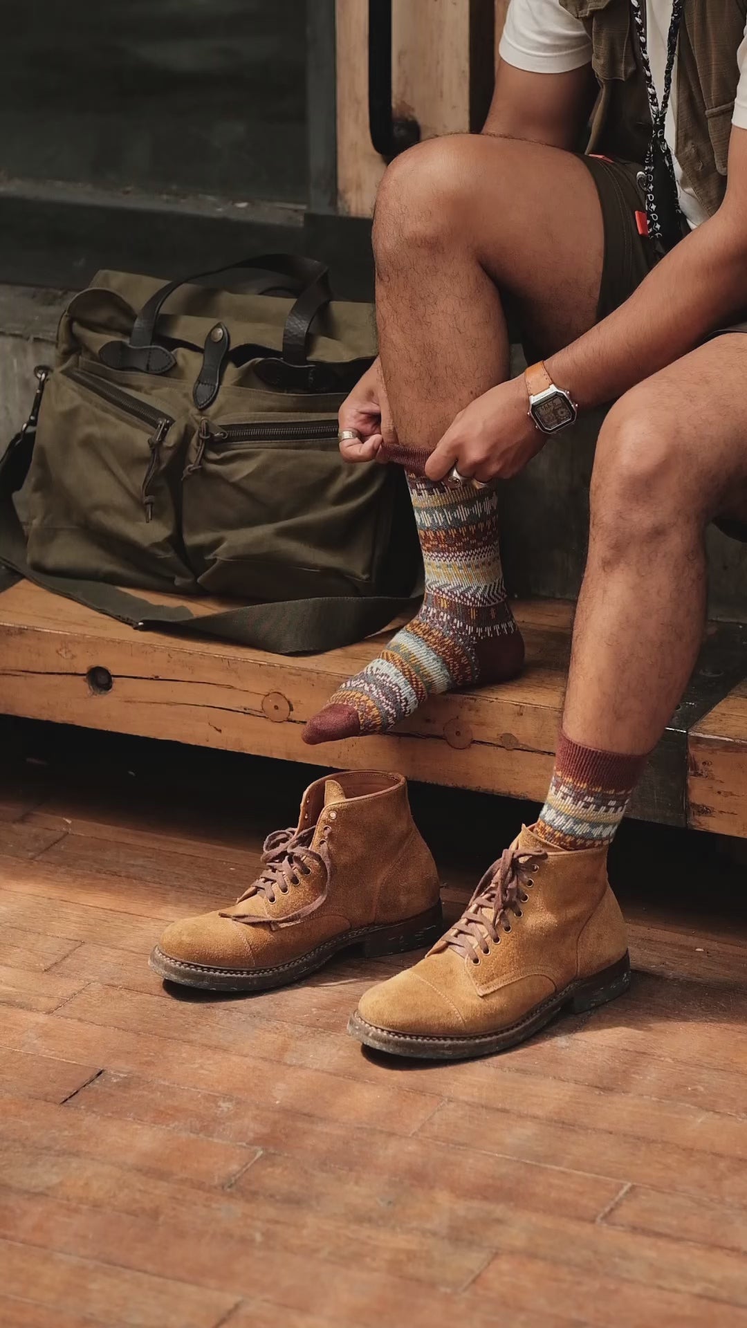 Kizune Sock - Brown