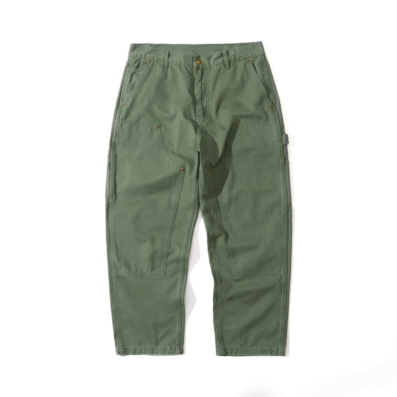 retro cargo army green pants - Comfysocks
