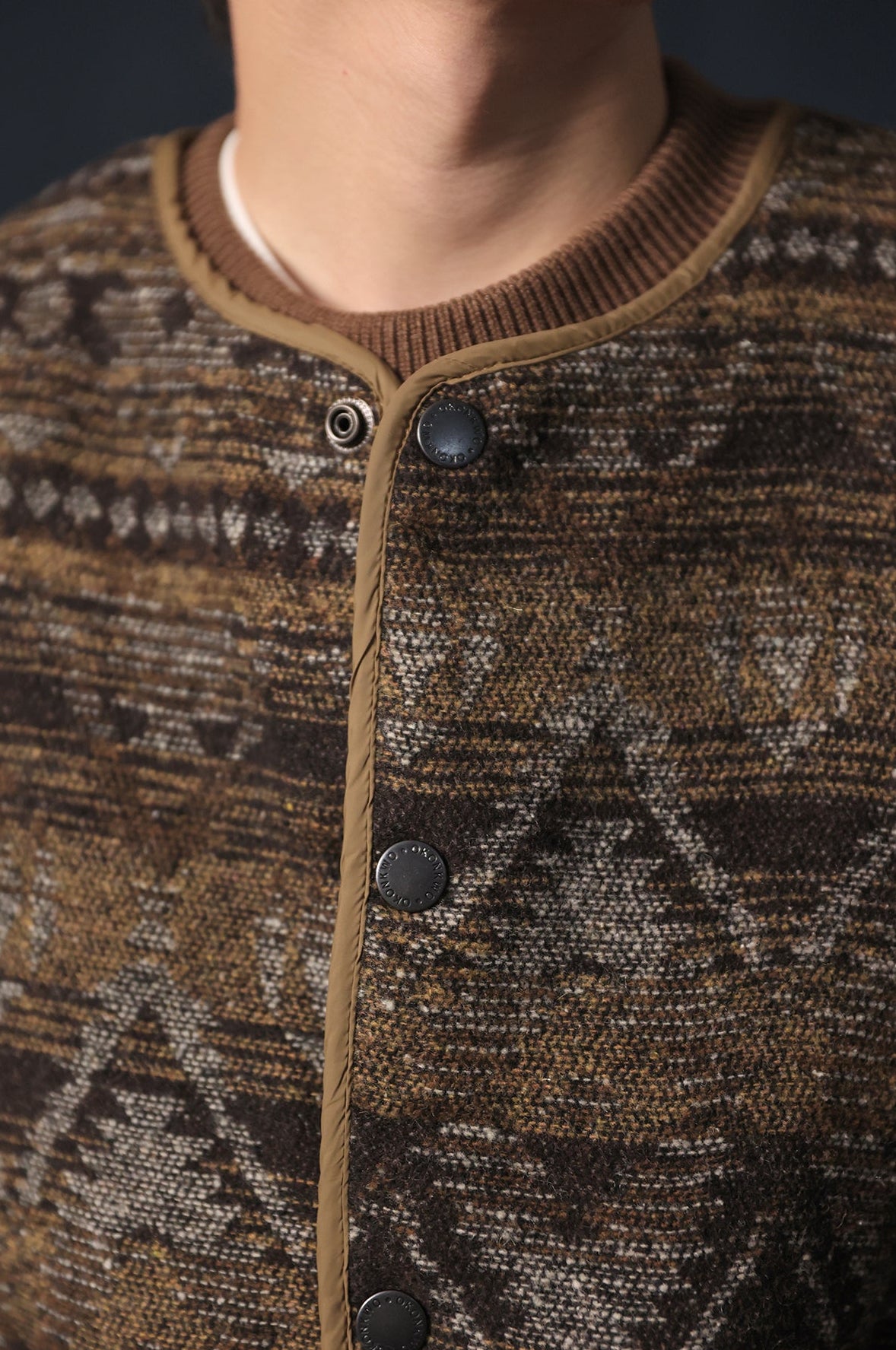 Vintage Reversible Quilted Vest – Tribal Knit Outerwear