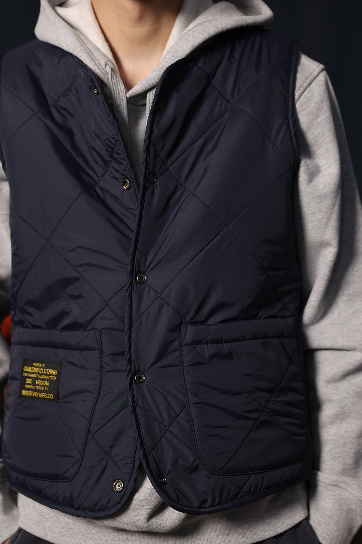 Vintage Reversible Quilted Vest – Tribal Knit Outerwear