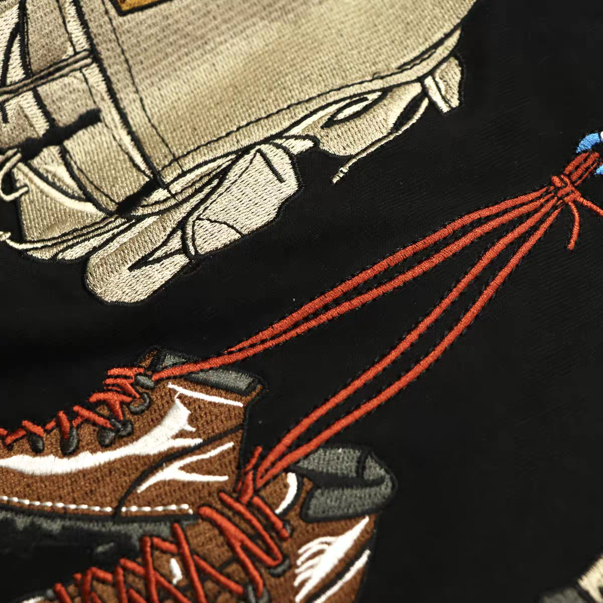 Cobmaster "Trekking Tools" Embroidered Graphic Tee | Quick-Drying Outdoor T-Shirt