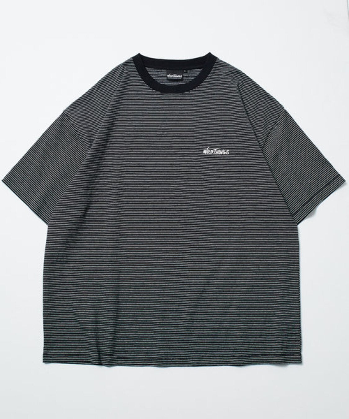 WILD THINGS x FREAK'S STORE Exclusive Micro-Stripe Logo T-Shirt