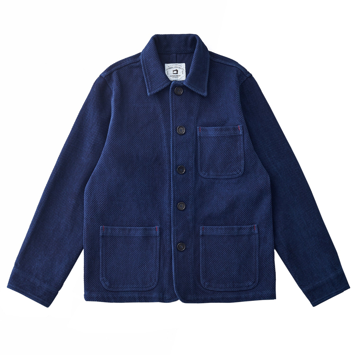 Indigo Tye Dye French Workwear Coat