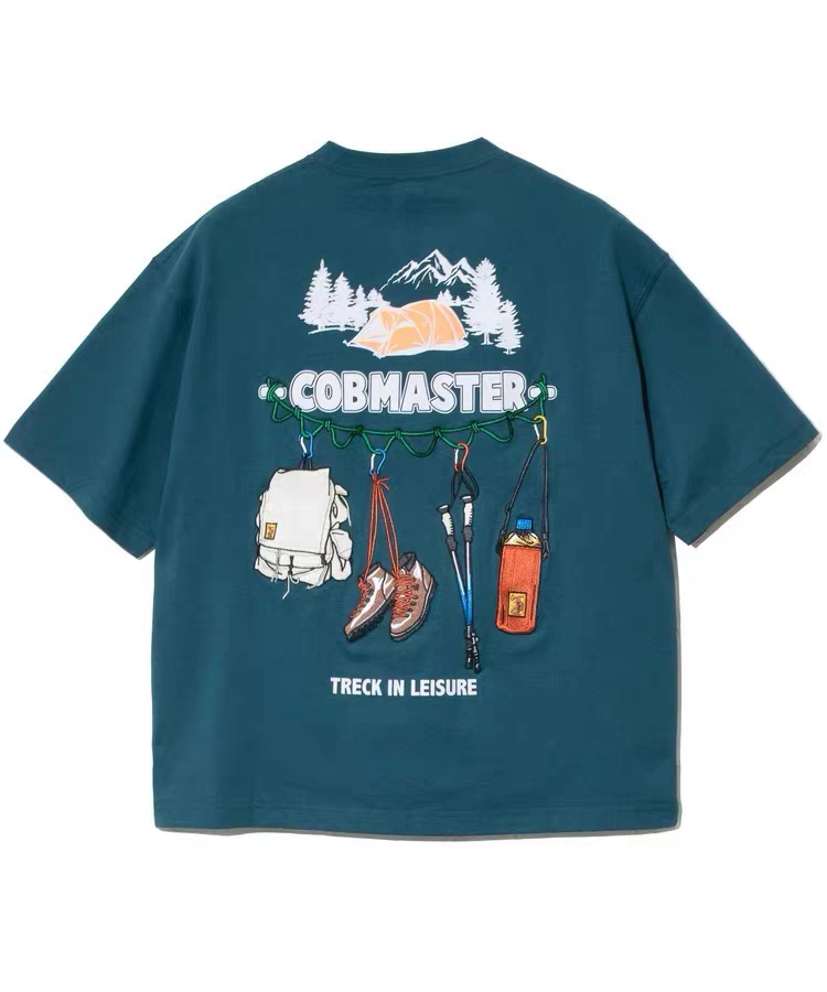 Cobmaster "Trekking Tools" Embroidered Graphic Tee | Quick-Drying Outdoor T-Shirt