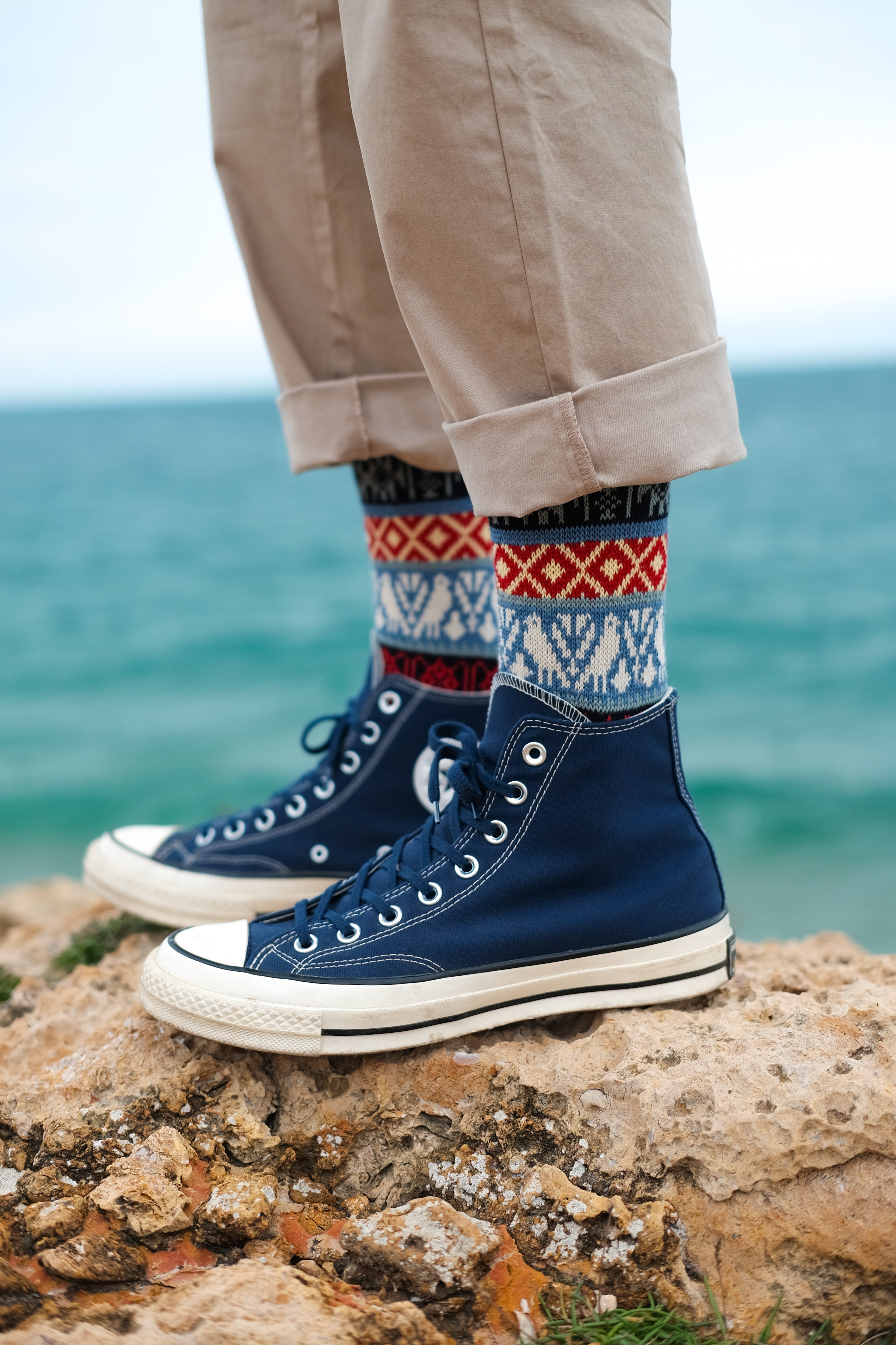 Boi Socks - Blue and Red