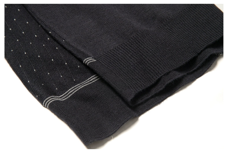 Retro Knit Polo with Contrast Stitching - Tight Fit (Available in Navy & Red)
