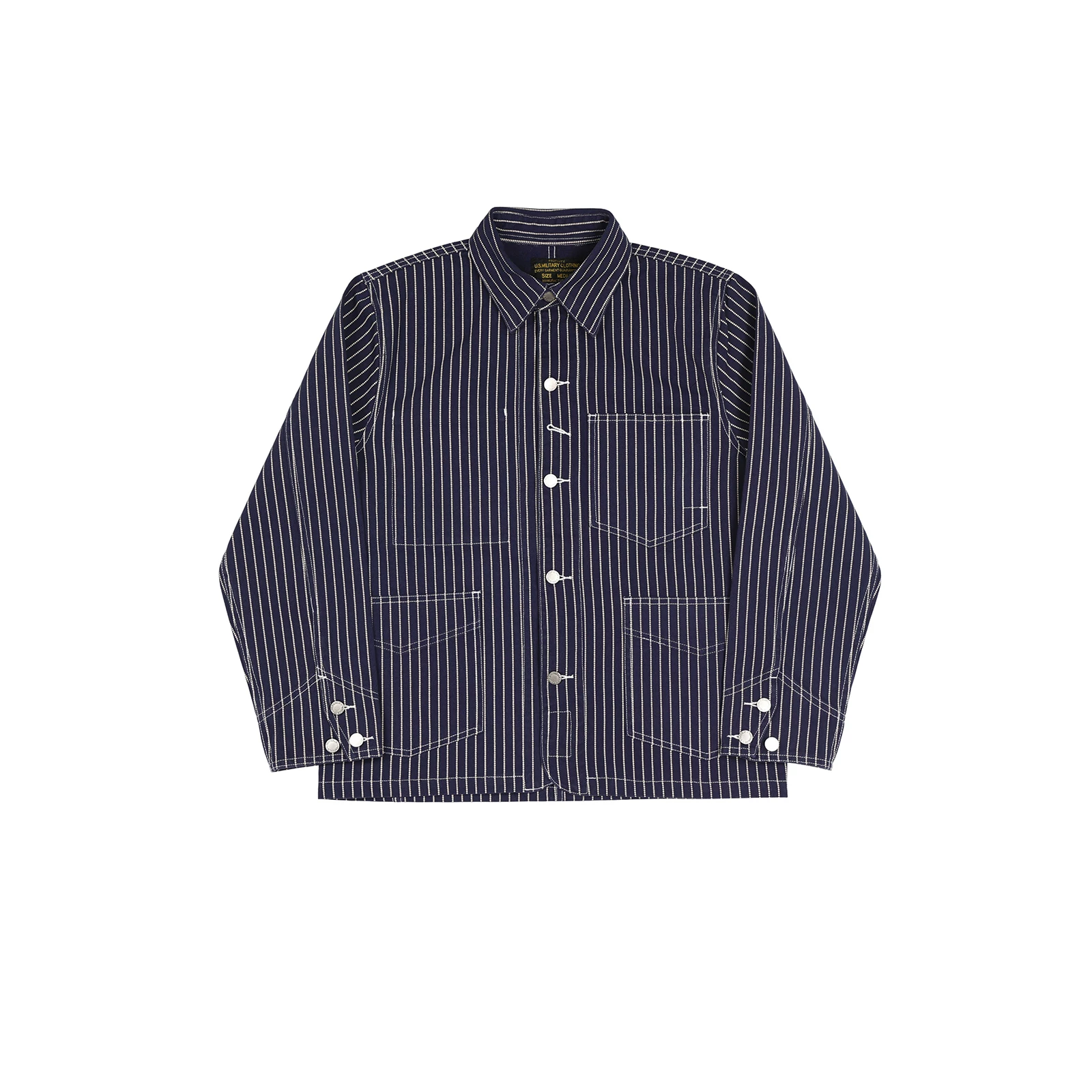 Lightweight Railroad Stripe Workwear Jacket