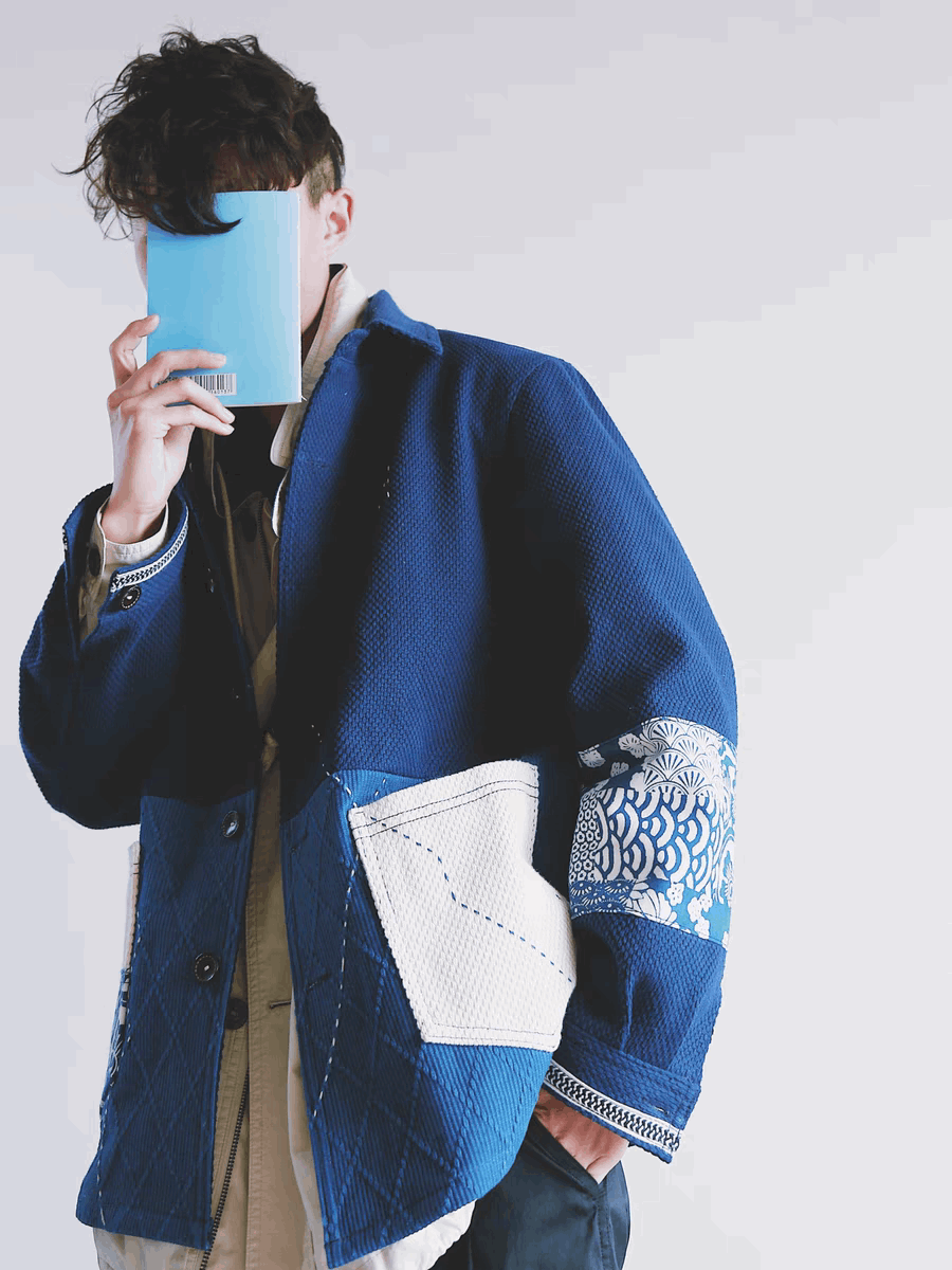 Indigo Kendo Material Coat