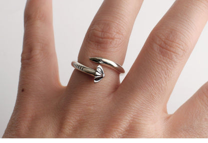 Handmade 925 Silver Nail Ring