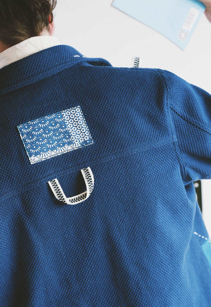 Indigo Kendo Material Coat