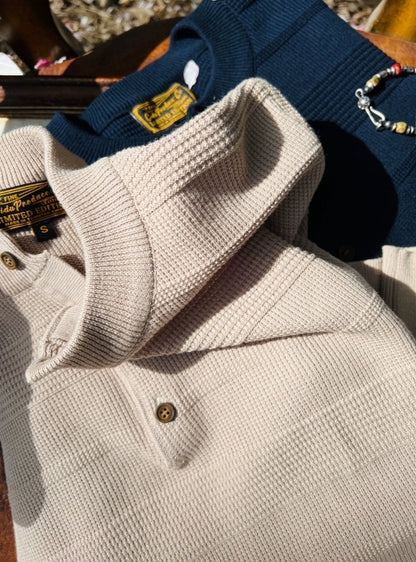 Kaze - Knitted Henly Collar Shirt Comfysocks