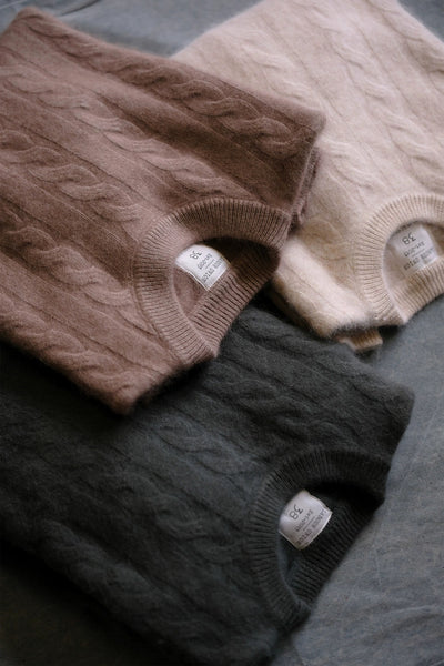 Brushed Merino Cable Knit