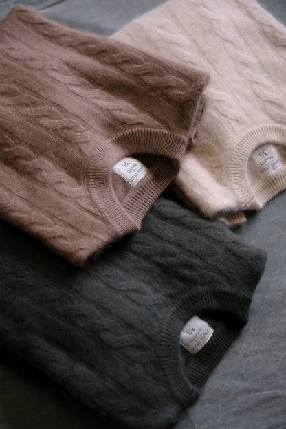 Brushed Merino Cable Knit