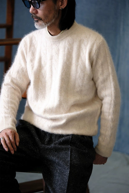 Brushed Merino Cable Knit
