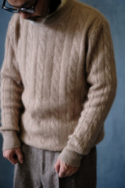 Brushed Merino Cable Knit