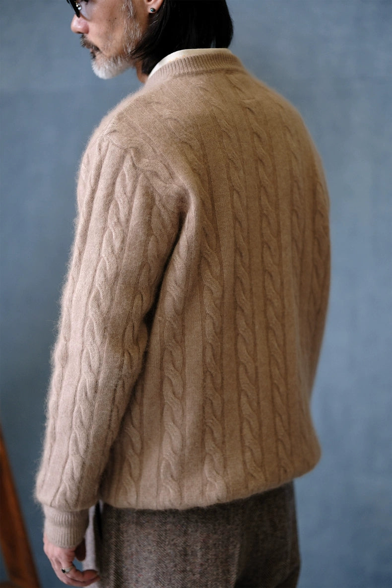 Brushed Merino Cable Knit