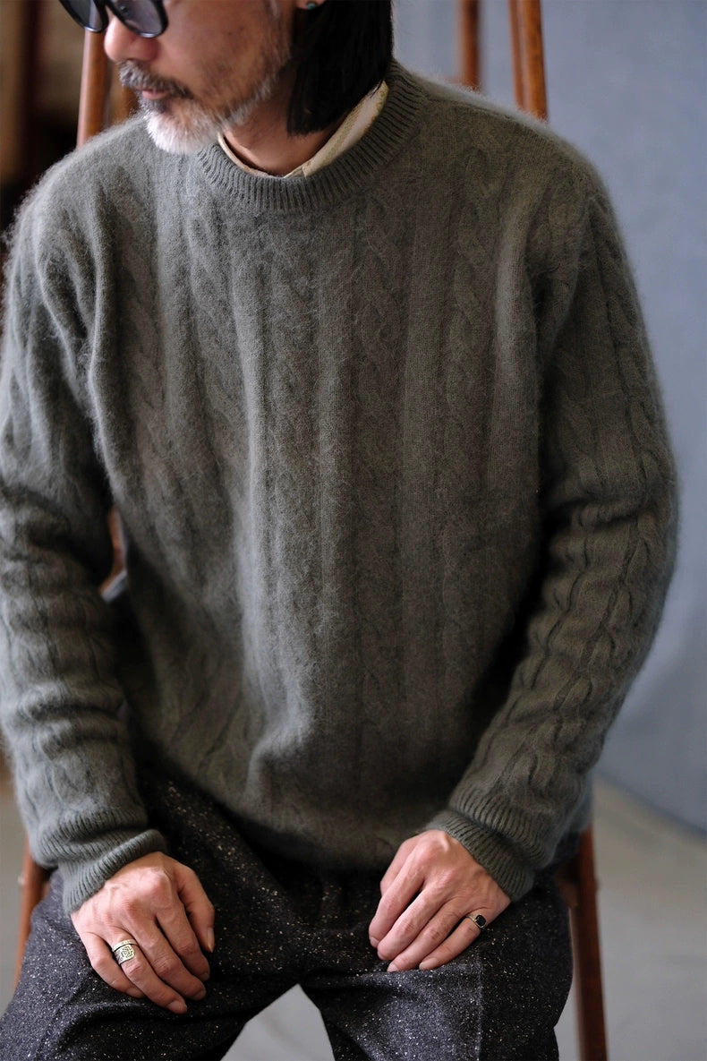 Brushed Merino Cable Knit