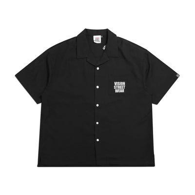 Vision Street Wear Oversized Ghost Skater Embroidered Shirt | Black