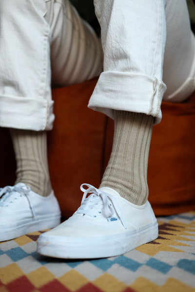 Alfred knitted socks - mist green comfysocks