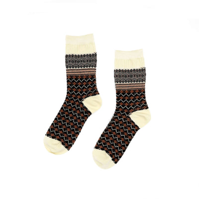 antique orange and beige sock - Comfysocks