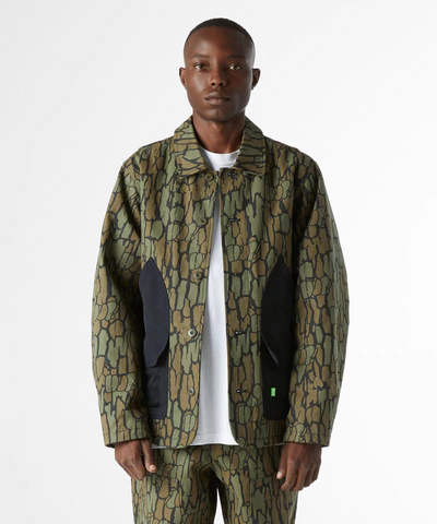 Camo Work Jacket – Rugged Meets Streetwear HUF