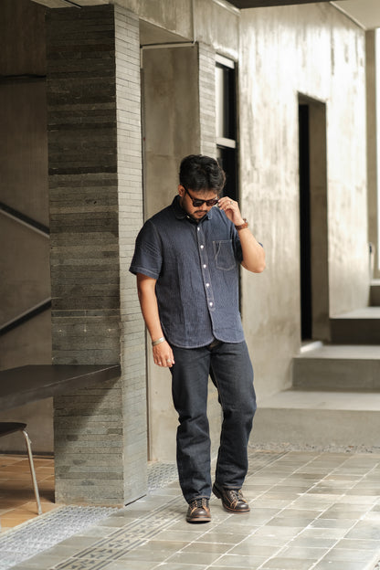 Hikari Stripe Shirt – Japanese Workwear Style