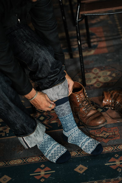 Fatima navy socks comfysocks