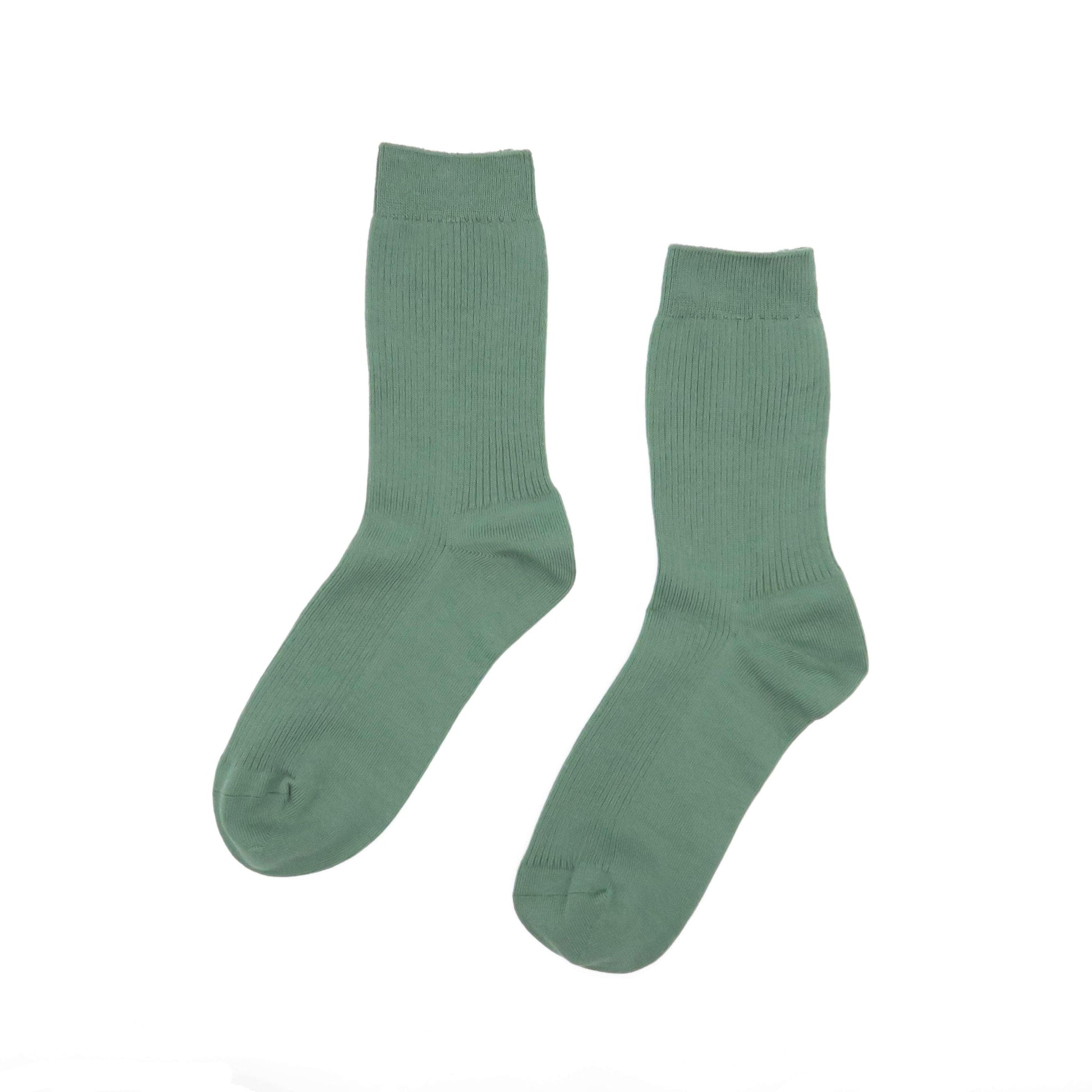 plain unisex  green socks - comfysocks