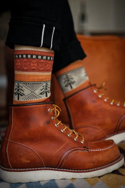 fumi beige socks red wing boots Comfysocks