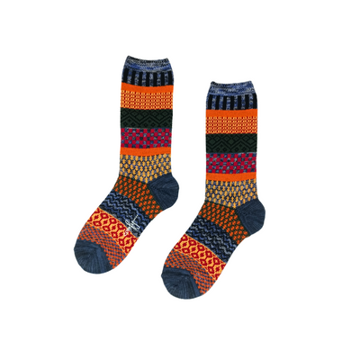 izumi navy tribal socks Comfysocks