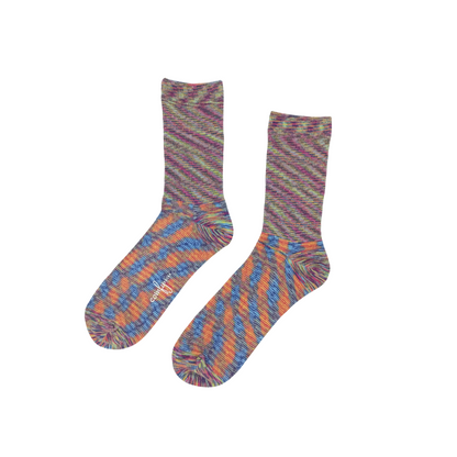 Ember Twist Socks - Purple